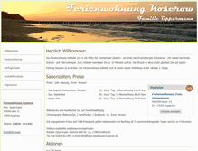 Tablet Screenshot of fewo-oppermann-koserow.de